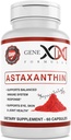 GENEX 12mg Astaxanthin Softgels (60 Capsules) Natural Antioxidant for Eye, Skin, and Joint Health & Immune Support - Gluten Free, Non-GMO (60 Day Supply)