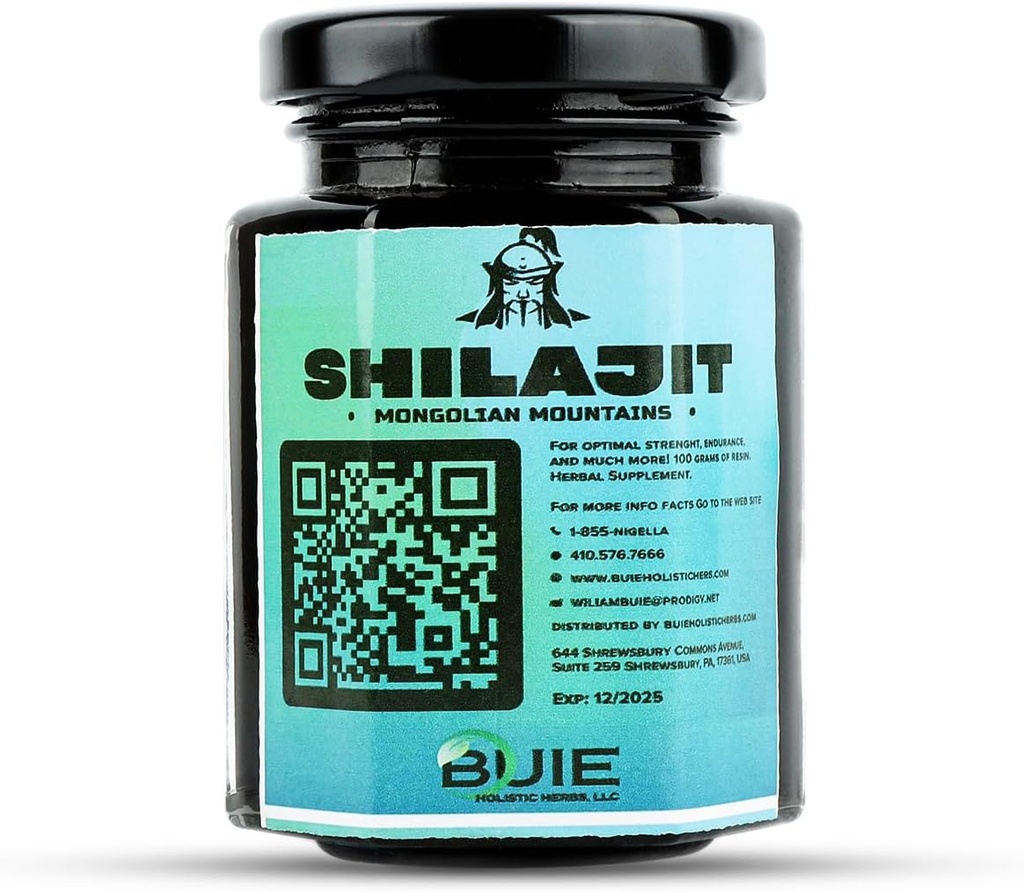 Authentique mongol Shilajit de la montagne de l'Altaï pure Shilajit Resine Source naturelle du mélange humique fulvic