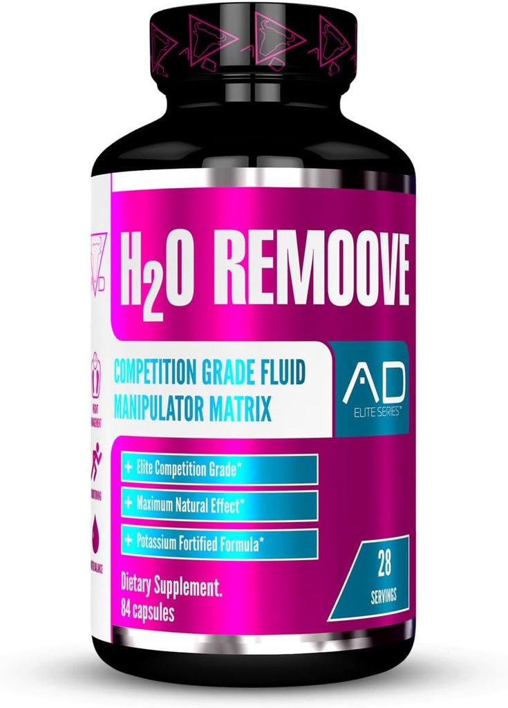 Projekt AD H2O Entfernen Nutural Diuretice Wassermanagement-System, Enthält eine Kalium-Sparing Formel entwickelt, um eine Drier, Leaner und mehr Vascular Looking Physique (28 Servicings) zu fördern