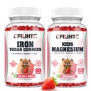 Magnésium Glycinate Gommies pour Enfants et Gommies de Fer Supplément pour Femmes Enfants