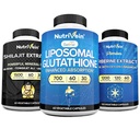 Nutrivein Premium Shilajit Kapseln, Liposomal Glutathion Ergänzung, & Berberine Ergänzung Bundle: Berberine, Glutathione, & Shilajit Kapseln für Männer & Frauen - Stoffwechsel, Vitalität, & Balance