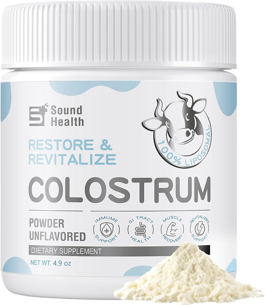Poudre de supplément de colostrum pour les humains - Supplément de colostrum biologique pour la santé de la peau, la croissance des cheveux, la beauté - Non aromatisé (73 portions)