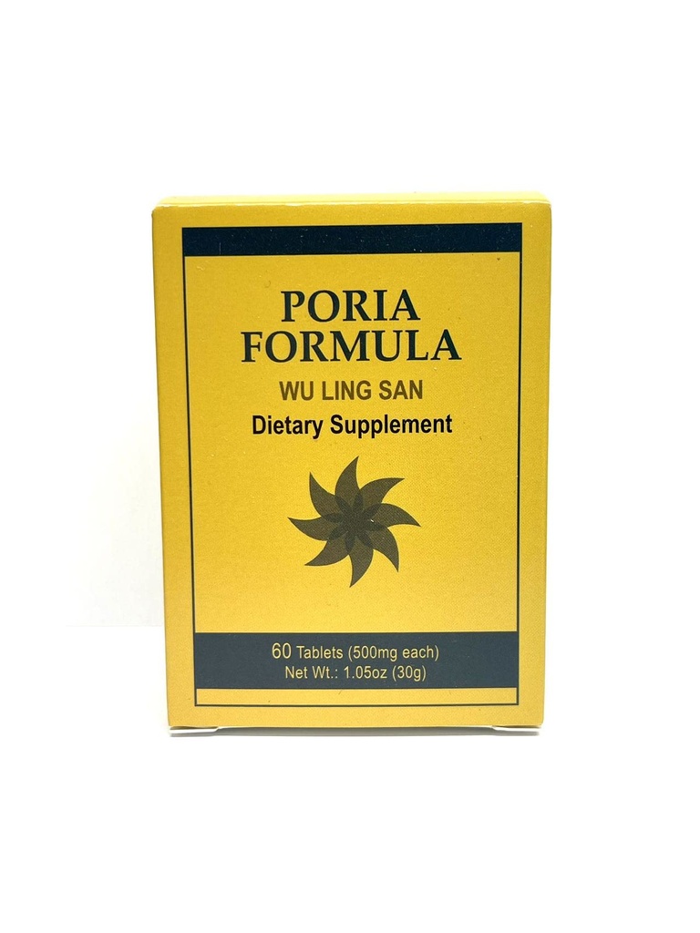 Poria Formula - Wu Ling San Herbal Supplement hilft das Urinary System zu fördern und die Spleen 60 Tabletten 500mg/each Made in USA
