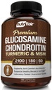 NutriFlair Glucosamine Chondroitin Turmeric MSM Boswellia, 180 Kapseln - Joint Comfort Supplement - Natural & Non-GMO - Antioxidante Pillen - Unterstützt Rücken, Knie, Hände, Gelenke, Knorpel