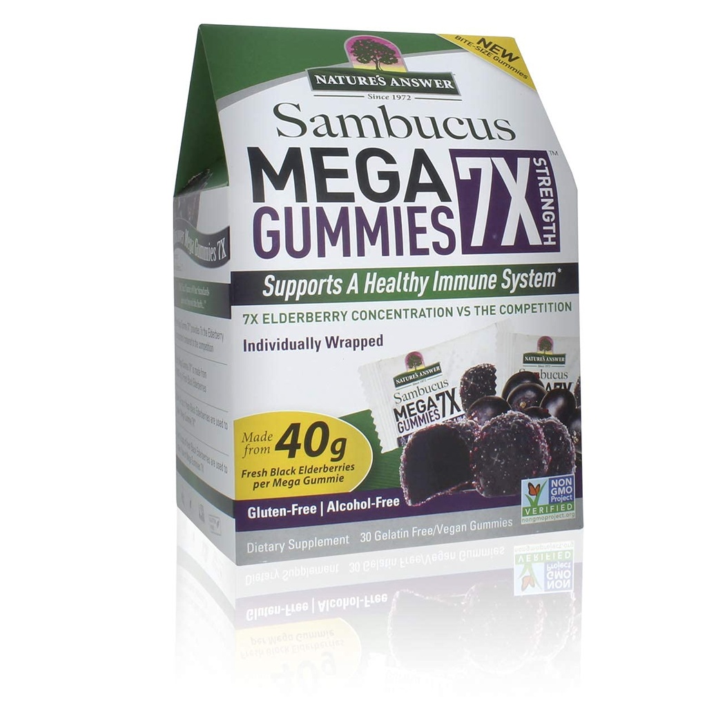 Nature'S Antwort Sambucus Mega Gummies 7x (30 Gummi)