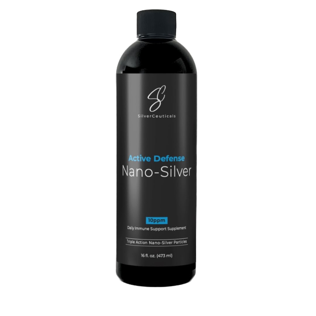 Kolloidale Silber w/Nano Technologie - 10ppm 16oz - 8X Mehr Effektive - Natürliche Immununterstützung - Sparen Sie die Krankentage - Alter 5 & Up - Outperforms Höhere PPM Silber - No Taste & Smell - 3rd Party Getestet
