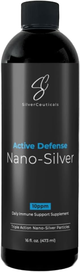 Kolloidale Silber w/Nano Technologie - 10ppm 16oz - 8X Mehr Effektive - Natürliche Immununterstützung - Sparen Sie die Krankentage - Alter 5 & Up - Outperforms Höhere PPM Silber - No Taste & Smell - 3rd Party Getestet