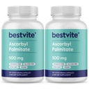 BESTVITE Ascorbyl Palmitate 500mg (240 vegetarische Kapseln) (2-Pack) - Keine Stearaten - keine Füllstoffe - keine Fließmittel