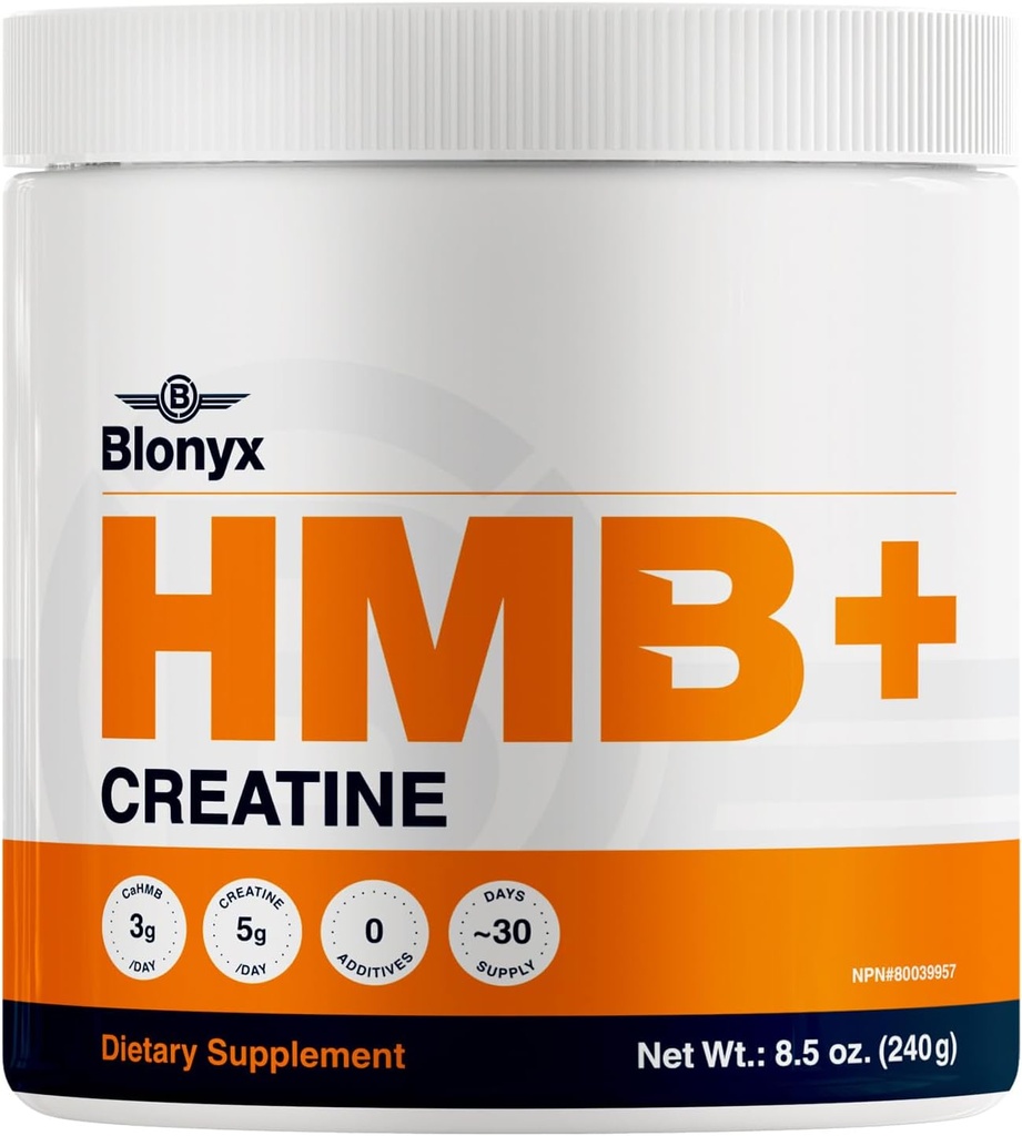 HMB + Kreatin-Ergänzung - 3g Daily HMB für Enhanced Strength, Power & Recovery, Ideal für High-Intensity Athleten, 30-Tage-Versorgung