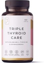 Soin triple thyroïde Palak Note Mityp - Sélénium, Sea Kelp, L-Tyrosine, Zinc, Ashwagandha, B1 (paquet de 60 capsules)