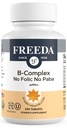 Freeda Vitamin B Complex No Folic No PABA - Super B Complex Kosher Vitamin Supplement mit Vitamin B1 Vitamin B2 Vitamin B3 Vitamin B5 Vitamin B6 Vitamin B12 - Vit B Complex B für Damen und Herren (250 Ct)