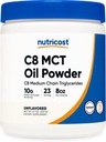 Nutricost C8 MCT Ölpulver 23 Portionen (8oz) - 95% C8 MCT Ölpulver