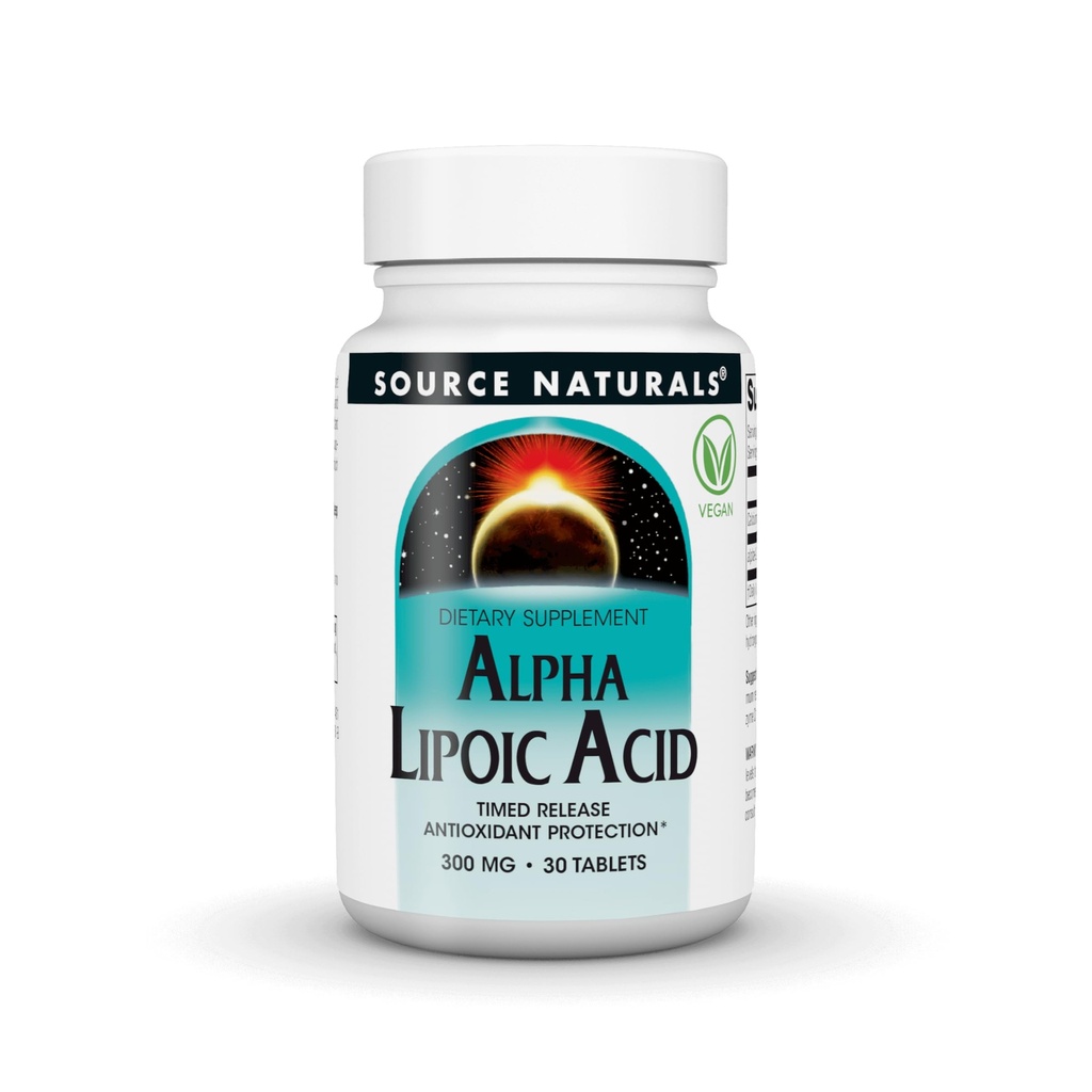 Quelle Naturals Alpha Lipoic Acid - Unterstützt gesunde Zucker Stoffwechsel, Leberfunktion & Energie Generation*, 300mg - 30 Time Release Tablets