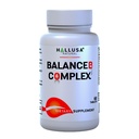Hallusa Complexe Vitamine B naturelle avec Biotine, B12, B6, B5, B3, B2 – Énergie, métabolisme et soutien capillaire 60 comprimés – Supplément quotidien de complexe B avec acide folique, Inositol et Choline