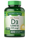 Nature's Truth Vitamin D3 5000 IU Softgels | 400 Count | Hohe Potenz | Non-GMO & Gluten Kostenlose Ergänzung