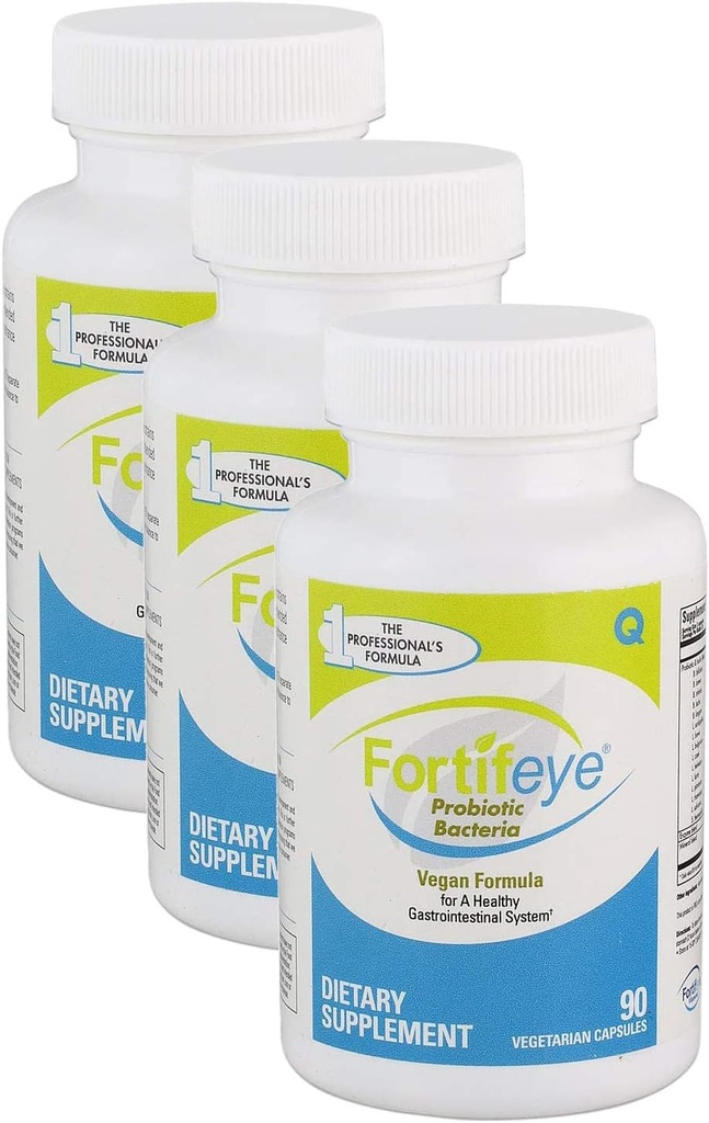 Bactérie probiotique Supplément végétalien naturel avec enzymes digestives 270 Capsules 90 jours d'approvisionnement - Probiotiques pour la santé digestive femmes, hommes et enfants, soutient les systèmes de digestion, de ballonnement et d'oculaire