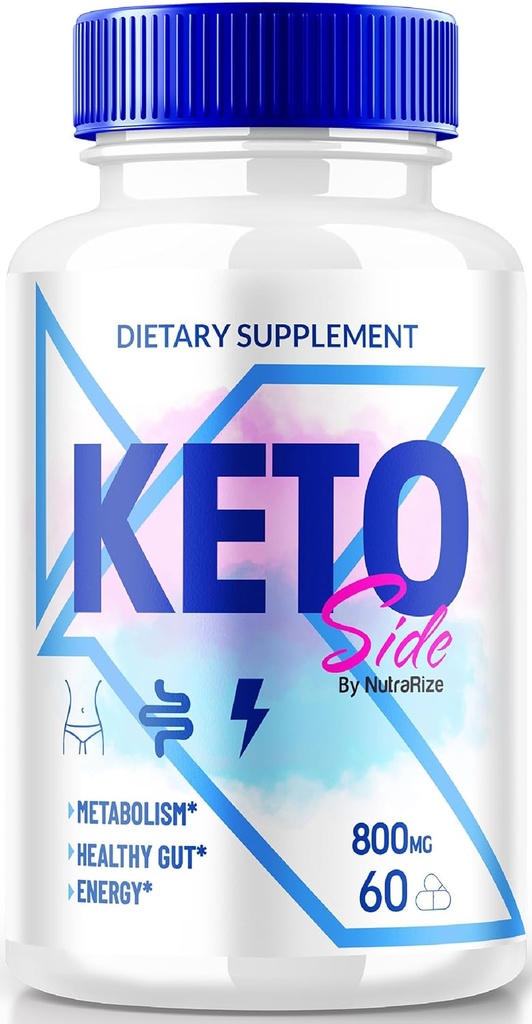 Capsules latérales de Keto, supplément Premium pour soutenir un mode de vie actif, support kéto tout naturel pour atteindre un corps en bonne santé, pilules de désintoxication KetoSide (60 capsules)