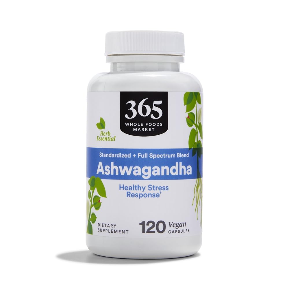 365 par Marché des aliments entiers, Ashwagandha, 120 CT