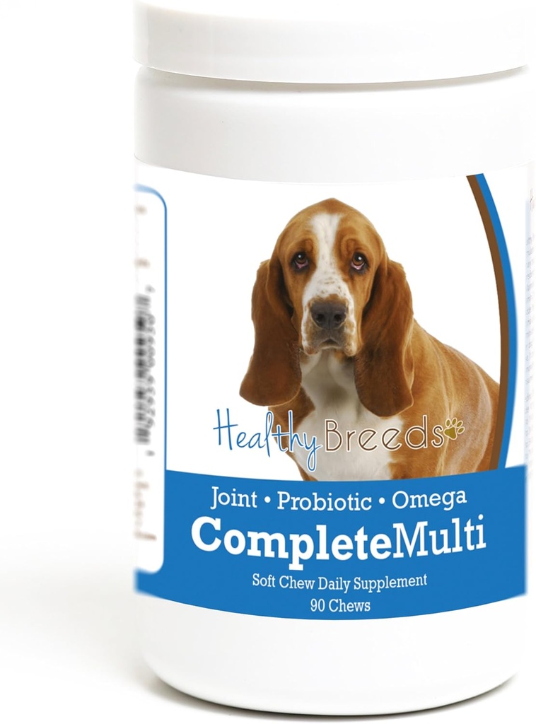 Gesunde Rassen Basset Hound Alle in einem Multivitamin Soft Chew 90 Count