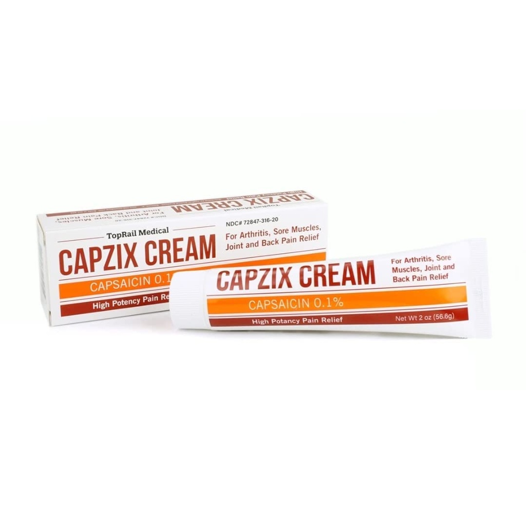 for Pain Relief 2 OZ Capsaicin .1% High Potency/ Maximum Strength