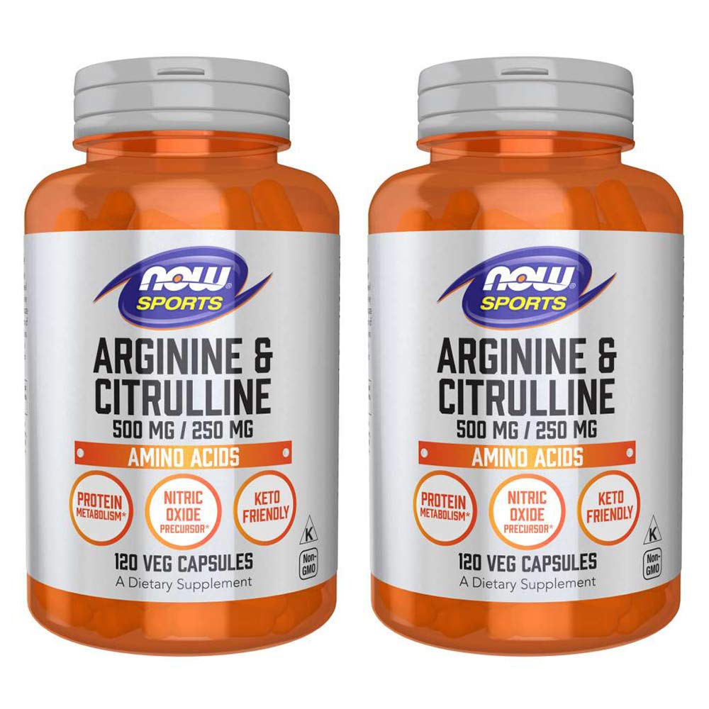 Arginin & Citrulline 500/250mg - 120 Kapseln (2 Packung)