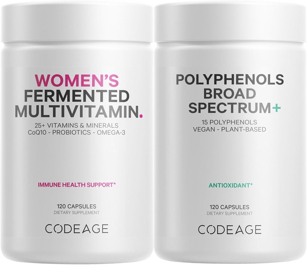 Codeage Immununterstützung Multivitamin für Frauen + Antioxidantien Bundle