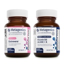 Metagenics Menopause Duo: HerWellness Estrovera - All-Natural, Hormonfreie Menopause Unterstützungsergänzung - 30 Tabletten & Vitamin D3 10.000 + K - für Knochen & Herz Gesundheit - 60 Softgels