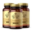 Solgar Lutein 40 mg, 30 Softgels (Pack von 3) - Unterstützt die Augengesundheit - Hilft, Blaues Licht auszufiltern - Enthält FloraGLO Lutein - Glutenfrei, Dairy Frei - 90 Gesamt Servierungen
