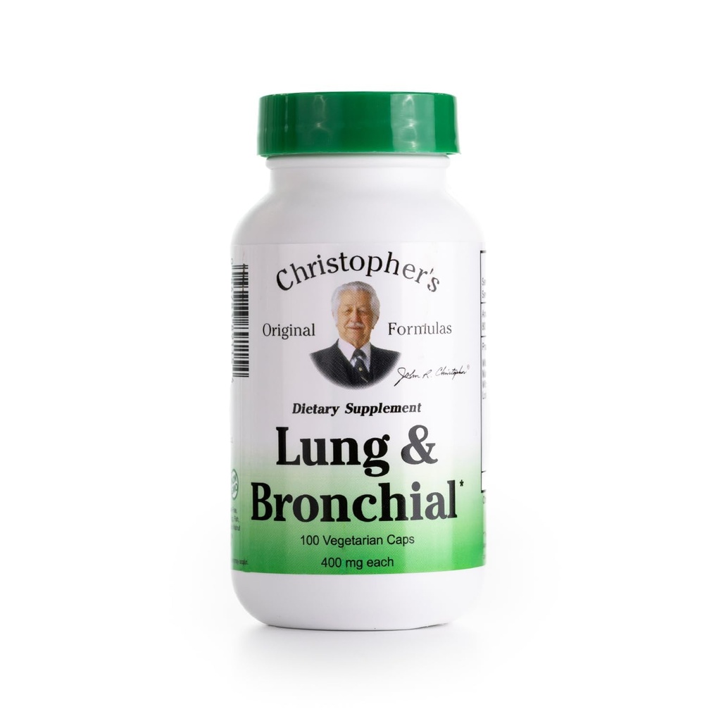 Christopher's Original Formulas Lung & Bronchial Formula - Lung Cleanse für Raucher - unterstützt Atemsystem mit synergistischer Mischung von Kräutern