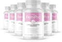 Femipro Bladder Control Supplements for Women & Men, Natural Herb & Probiotic Blend, Supports Urinary Tract Health & Microbiome Balance | Made in USA Non-GMO, 30 Capsules, 6 Month Supply