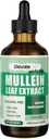 ElevateLife Mullein Tropfen für Lunge - Mullein Blatt Extrakt Ergänzung - Lung Detox & Bronchial Cleanse für Raucher - Atemschutzunterstützung - 4oz