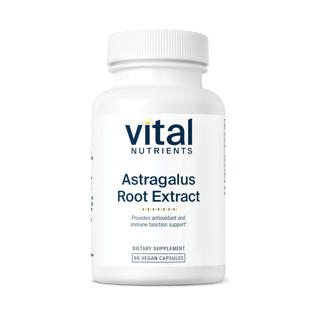 Vital Nährstoffe - Astragalus Wurzelextrakt - Vegan Formel - Kräuterunterstützung für das Immunsystem - 90 Vegetarische Kapseln pro Flasche - 300 mg