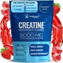 WELLNESS LABSRX Creatine Gummies 5000mg, 30 Servieren Kreatin Monohydrate Gummis, Erdbeere Flavor Creatine für Herren - Pack von 2