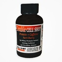 Tart Cherry Punch - 4 Pack - Protein + Koffein - Double Cell Shot - BCAAs mit Koffein, Nootropics, Cacao, Sea Moss, Ginseng, Whey - Wake-Up und Fokus