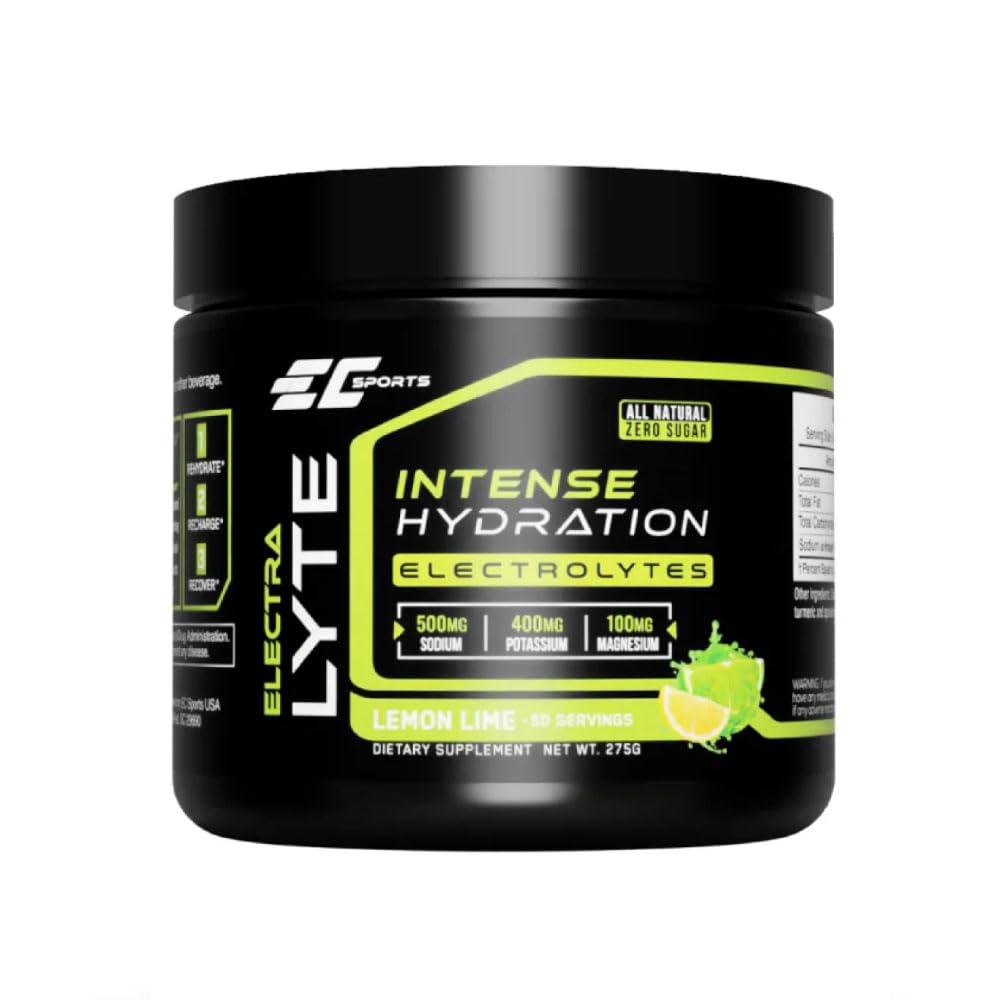 EC Sports ElectraLyte - Elektrolyt-Pulver-Ergänzung - Zero Sugar Electrolytes-Getränkmischung für Mineralhydratisierung - Real Fruit Extracts & Premium Elektrolyt-Pulver - 50 Portionen