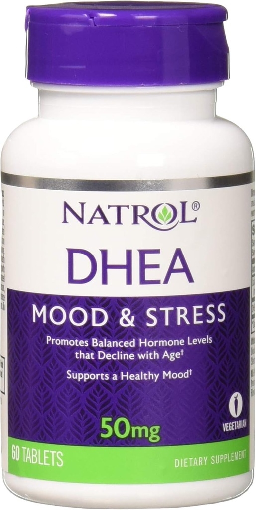 Natrol DHEA 50mg, 60 comprimés (paquet de 3)