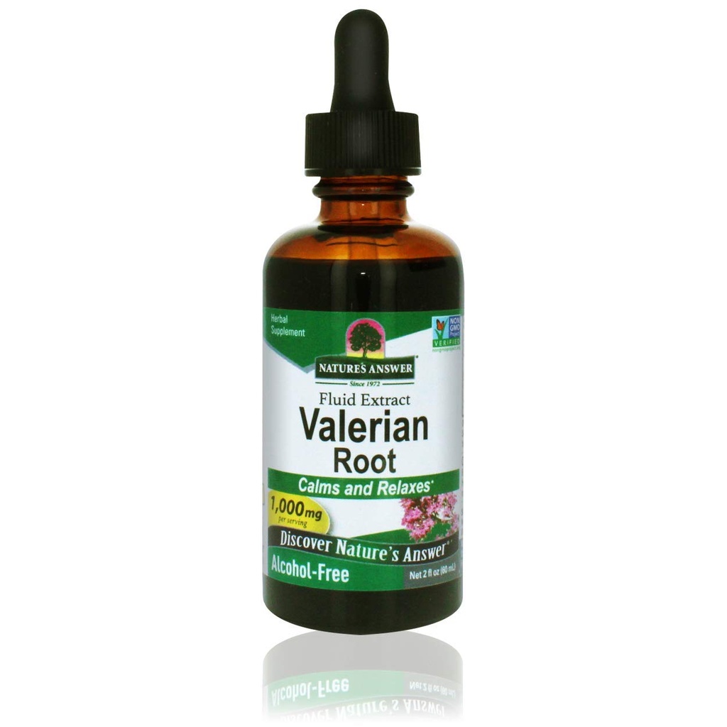 Natur Antwort Valerian Root 2 Unze Extrakt - Alkoholfrei, Glutenfrei, Kosher, Non-GMO, Made in USA - Calming & Relaxation Support - Valerian Root for Sleep, Rest Aid