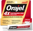 Orajel 4X für Toothache & Gum Schmerzen: Severe Cream Tube 0.33oz- Von Oral Pain Relief Marke