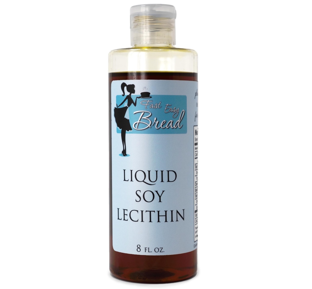 Schnelle einfache Brot Soy Lecithin Liquid (8 oz) | Einfach zu bedienen | Erhältlich in Mess-Free Squeezable Bottle | Natural Food-Grade Emulsifier | Verbessert die Teigstruktur und die Zutatenverteilung
