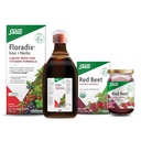 Floradix Iron & Herbs (23.7 oz) & Salus Red Beet Crystals (7 oz) - Eisen-Ergänzung für gesunden Energie-Support* & Organic Nutritional Beet Root Drink Mix