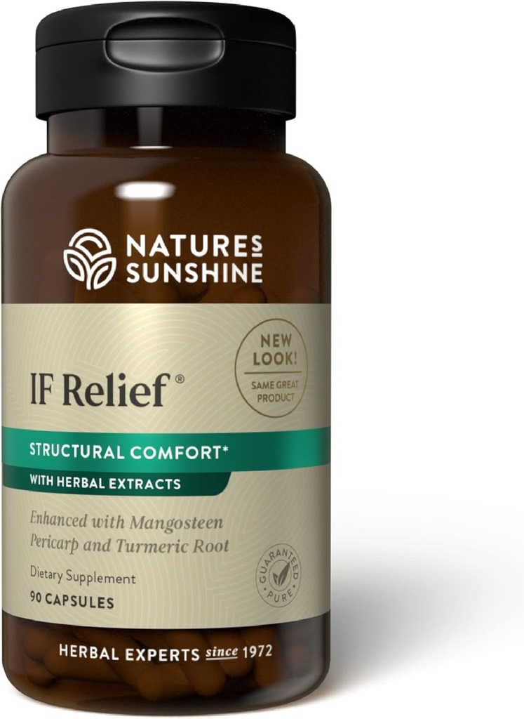 Nature's Sunshine IF Relief, 90 Kapseln | Leistungsstarke Kombination von Kräutern, die den natürlichen Prozess des Körpers für den Umgang mit Muskelschmerzen nach Übung unterstützen