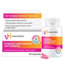 vH Essentials Probiotiques pour les femmes avec prébiotiques, canneberges et vitamine C - 60 capsules (30 jours d'approvisionnement) - Probiotiques pour les femmes soutenir l'équilibre gustatif, la santé féminine et la santé urinaire pour les femmes