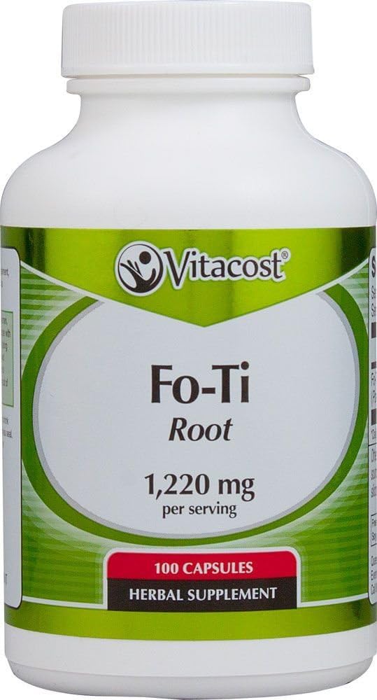 Racine Fo-Ti de Vitacost - 1 220 mg par portion - 100 capsules