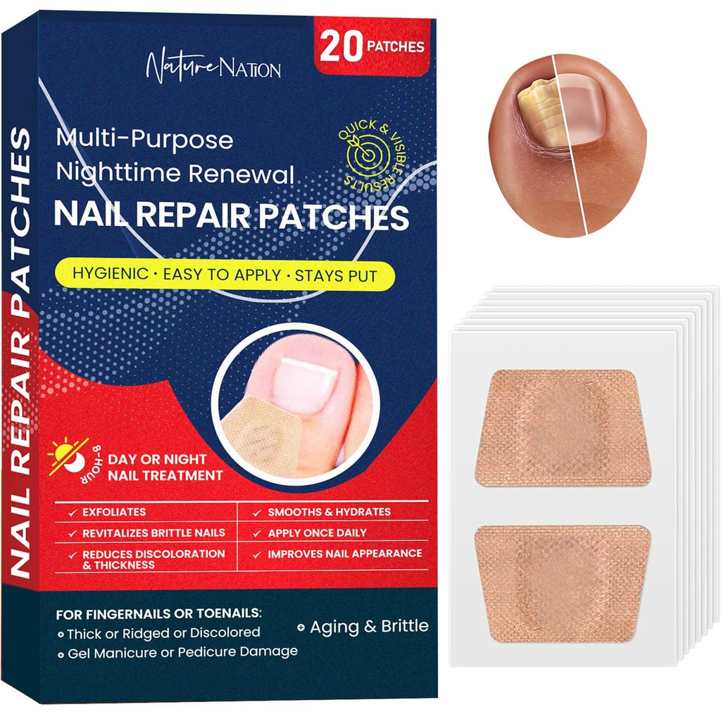 Multi-Purpose Pilz Nagel Patches, Nagelpilz Behandlung für Nagel, Ingrown Toenail Behandlung, Toe Nail Pilz Behandlung Extra Stärke, Nacht Pilz Nagel Patches