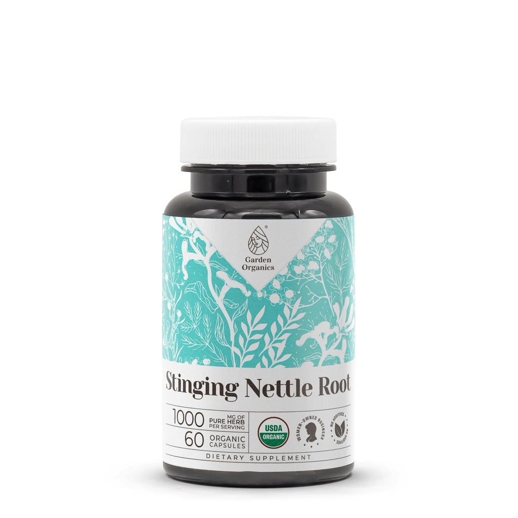 Sting Nettle Root 60 Kapseln | Hergestellt mit Gemüsekapseln und USDA Organic Sting Nettle Root (Urtica dioica) Getrocknete Wurzel (60 Kapseln)