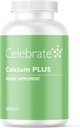 Celebrate Vitamine Calcium Plus – 600mg Calcium Citrat, 600 IU Vitamin D3 & 50mg Magnesium für Post-Bariatric Surgery - Gluten-Free & Sugar-Free - 180 Non-Chewable Tabletten