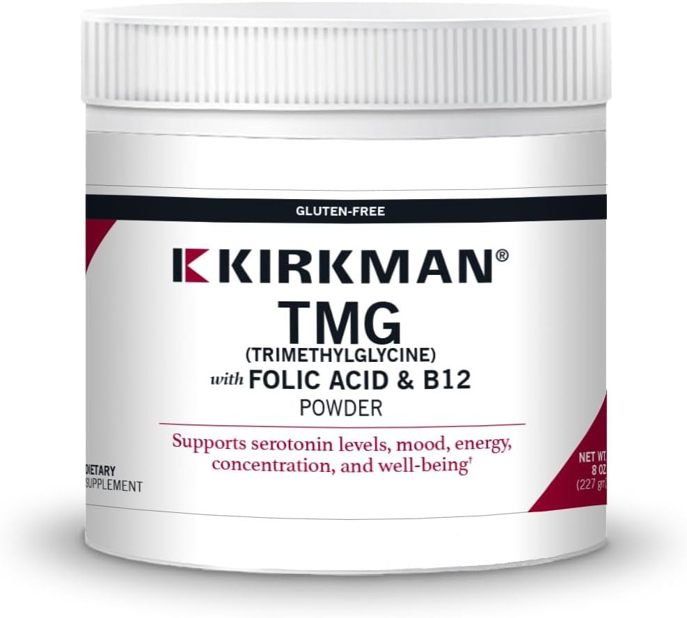 Kirkman - TMG avec acide folique et poudre B-12 8oz