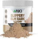 AKI Slippery Elm Bark Powder - Pflanzenbasiertes Protein, beruhigende Remedy für Verdauungs- und Trompetenkomfort - Vegan-Friendly, Glutenfrei, Non-GMO & Free von künstlichen Additiven (4oz/113g)