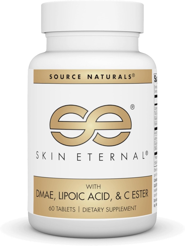 Quelle Naturals Haut Eternal Tablet mit DMAE, LIPOIC Säure, & C Ester - 60 Tabletten