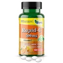 America Medic & Science Rapid-C 500mg Vitamin C Supplement (1 Pack of 100 Tablets) Energy Booster, Daily Immune System Support, Antioxidant | Vegan, Non-GMO Coated Ascorbic Acid for Adult Men & Women